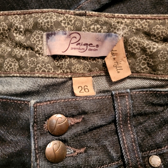 Paige Hidden Hills Dark Wash Straight leg Jeans jeans - Picture 8 of 13